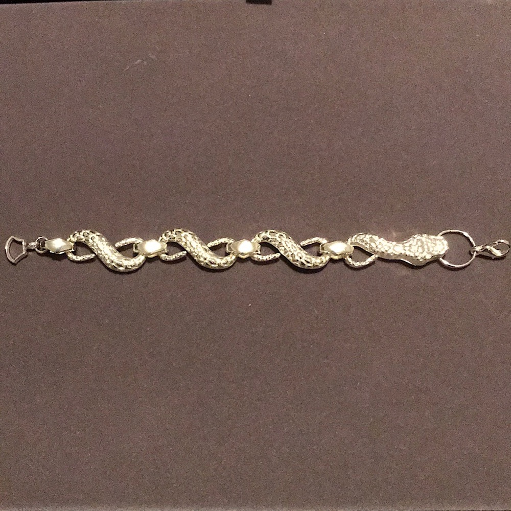 ‼️LAST DAY‼️🥳HP! 925 Sterling Silver Snake Bracelet - Picture 3 of 8